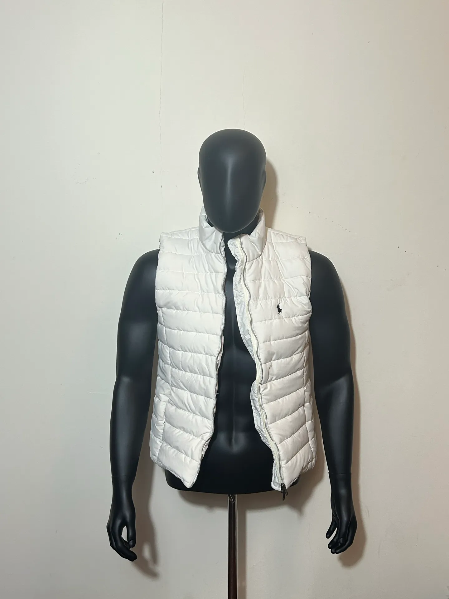 P270 Polo Ralph Lauren FW24 solid color logo embroidered zipper loose vest Color: pure white Size: M-XXL M-75-90kg L-90-105kg XL-105-120kg 2XL-120-135kg